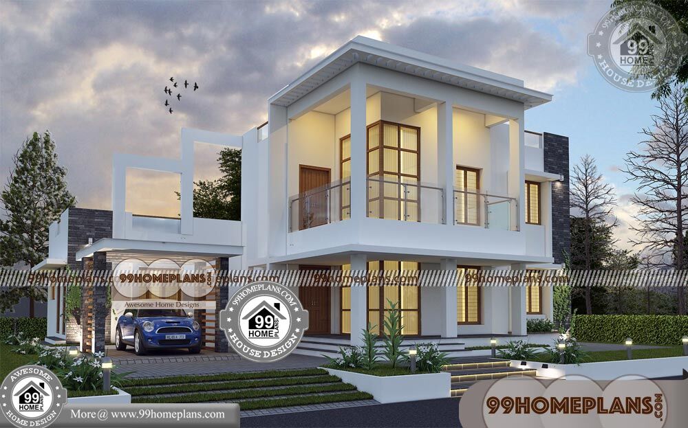 Modern Contemporary Homes Plans 70+ Two Floor House Plans Online