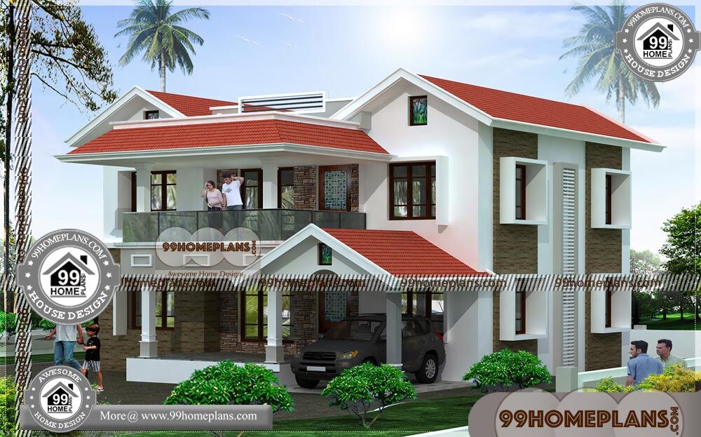 Modern Home Designers | 50+ Low Cost Double Storey House Plans Free