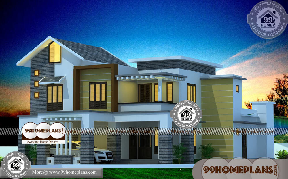 Modern Narrow Homes & 60+ 2 Storey House With Floor Plan Collections