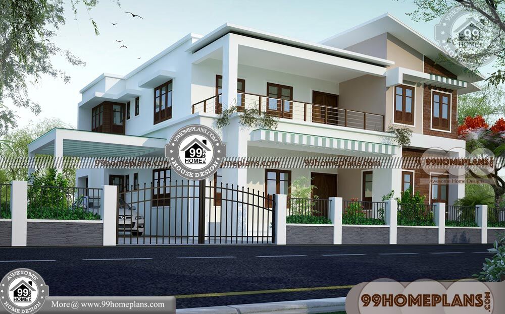 Modern Two Story House Floor Plans | 40+ Traditional Indian House Plan
