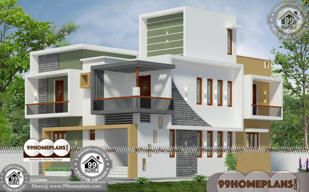 Narrow 2 Story House Plans 90+ Contemporary Style Home Design Plans