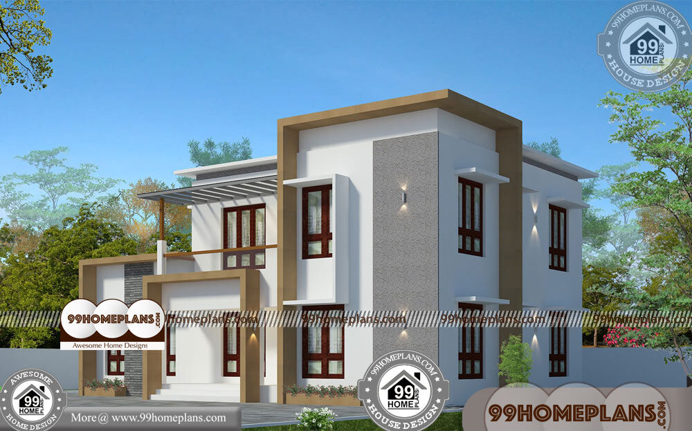 Narrow Lot 2 Story House Plans 70+ Contemporary Style House In Kerala