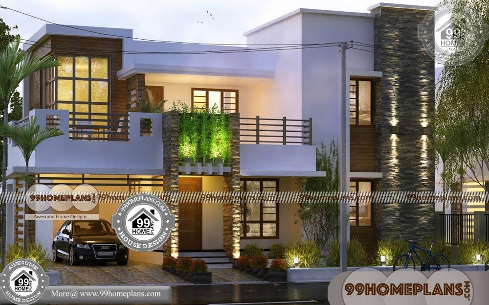 New Design Houses in Kerala 60+ Narrow Double Story House Plans