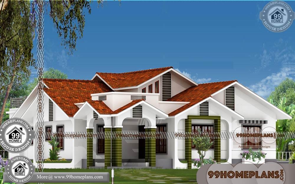 One Story House Blueprints | Indian Traditional House Designs, New Plans