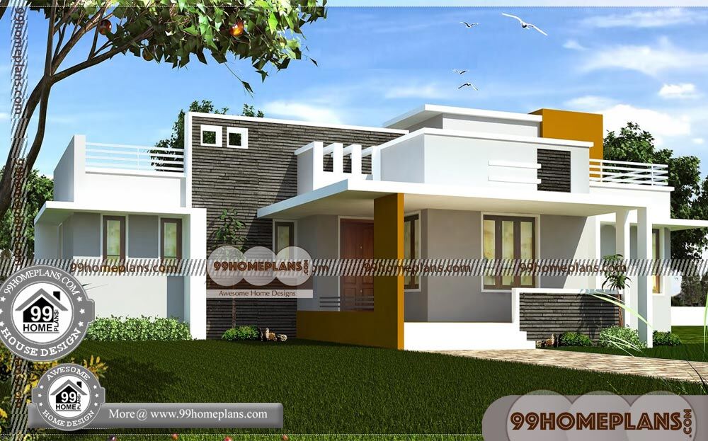  Single  Floor  House  Front  Design  90 Kerala Contemporary 