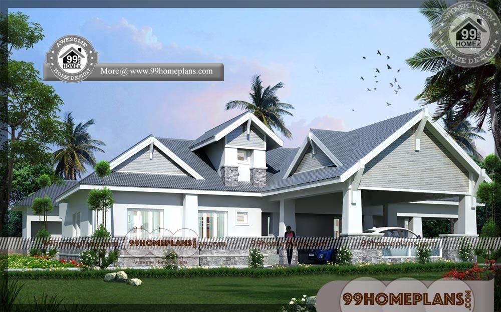 Single Floor House Model 75+ Simple Contemporary House Design