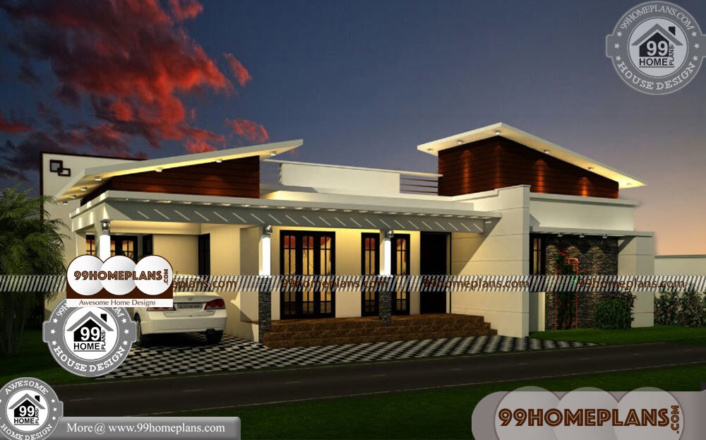 Single Storey House Design | 90+ Kerala Contemporary Style House Plans