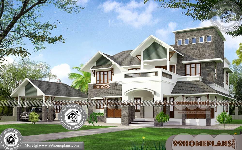 Small 2 Storey House Plans with Kerala Traditional House Models Online