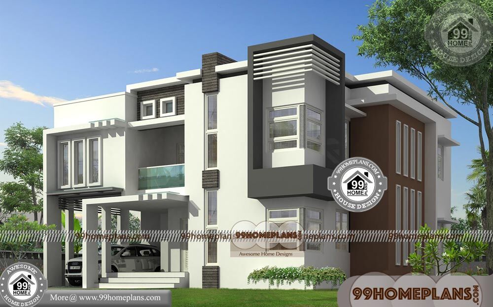 Small House Designs With Garage | 90+ Double Storey Balcony Design