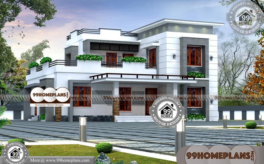 Small Luxury House Plans with Photos & 100+ Modern Two Story Homes