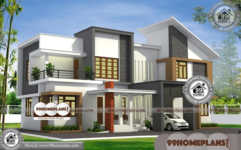 Small Narrow House with Latest Contemporary House Designs Online