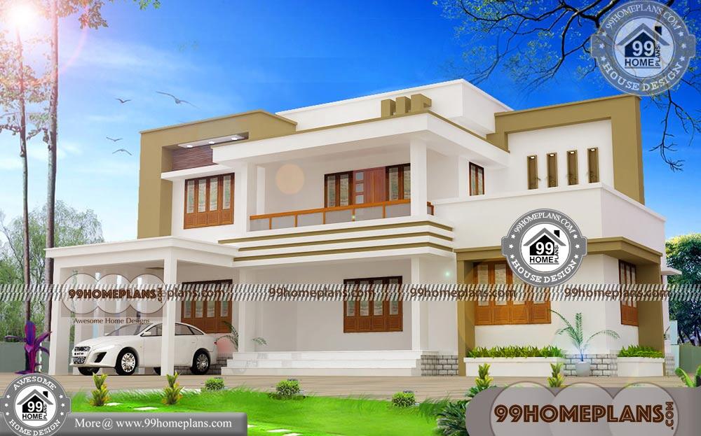 Small Two Story House Floor Plans 40, 5 Bedroom Two Story House Plans Kerala