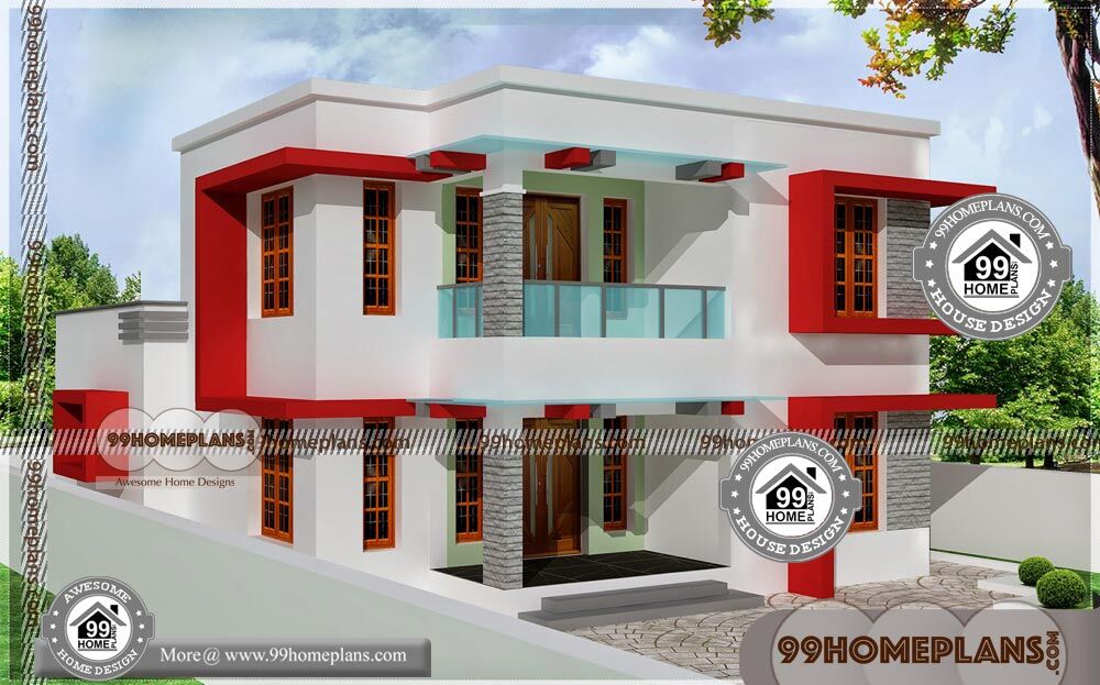 South Indian House Plan Design & 90+ Two Story House Blueprints Online