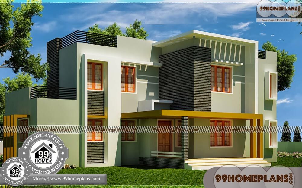 Two Storey Homes for Small Blocks | 50+ Contemporary House Kerala