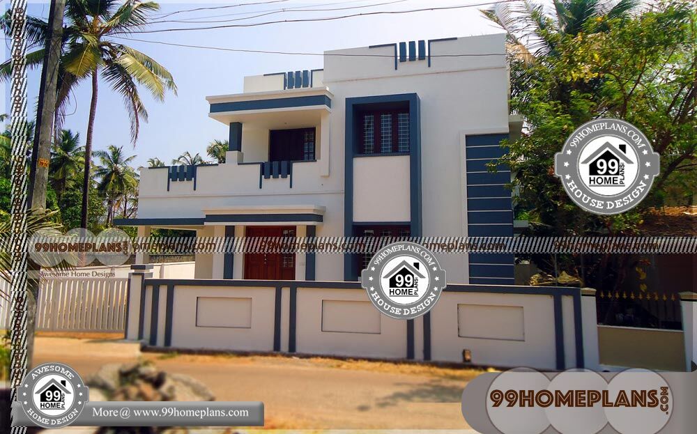 Two Storey House with Floor Plan | Medium Budget House Models & Plans