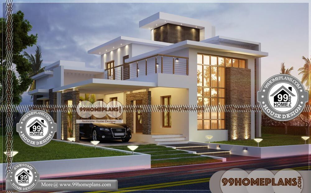 Two Storey Small House & 50+ Contemporary Kerala Homes Collections