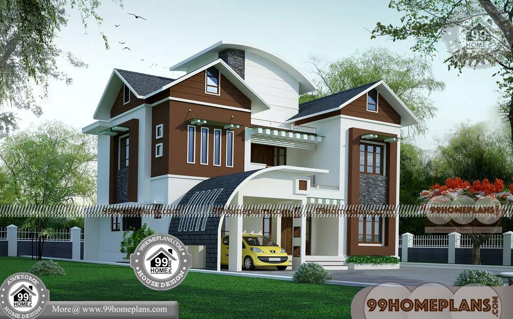 Two Story Contemporary House Plans | 50+ Free Bungalow Home Designs