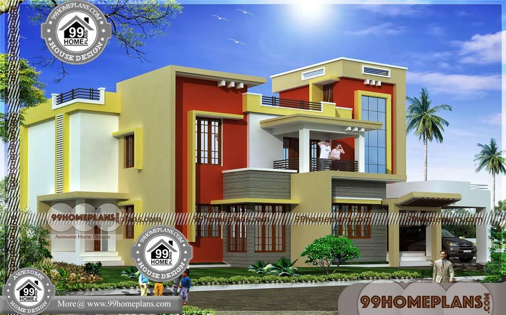 Two Story Homes with Balcony | 30+ Double Story House Pictures Online