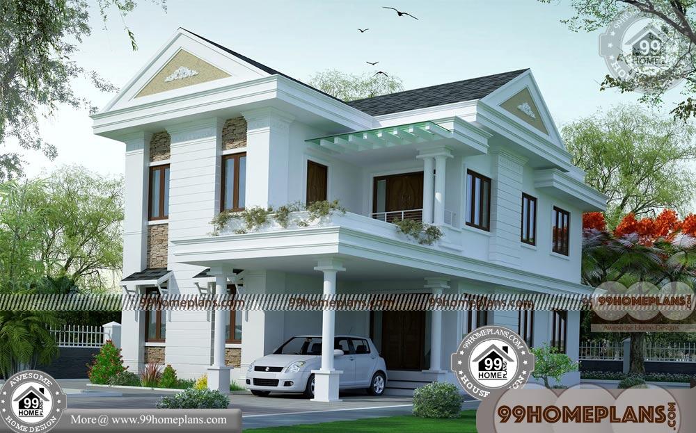 Two Story Modern House Design | 100+ Latest House Designs In India